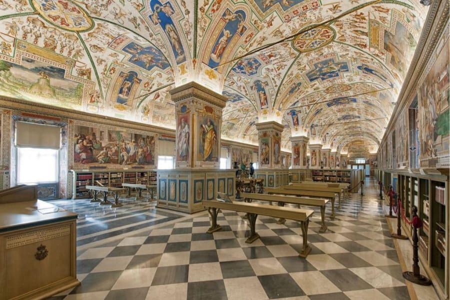 Vatican library decoration