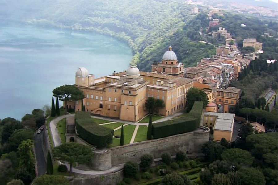 Aerial view of Castel Gandolfo